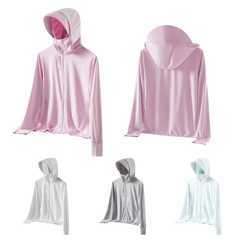 KOKILA - Polera Deportiva Manga Larga Secado Rápido Protección UPF 50+