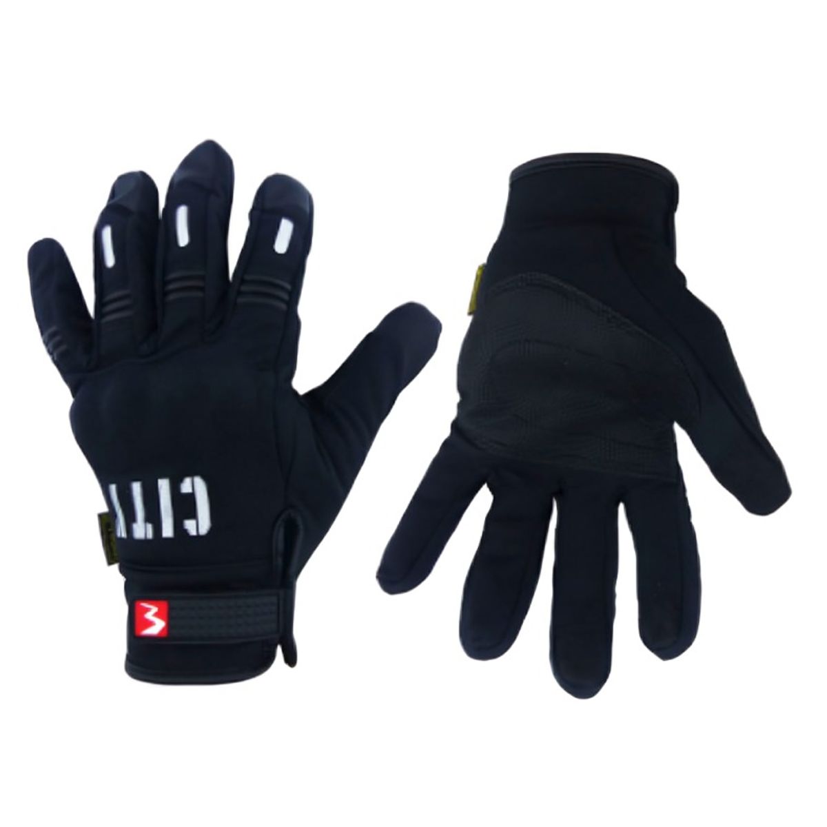 OEM - GUANTE PARA MOTO TOUCH MAD BIKE  CON PROTECCION NEGRO