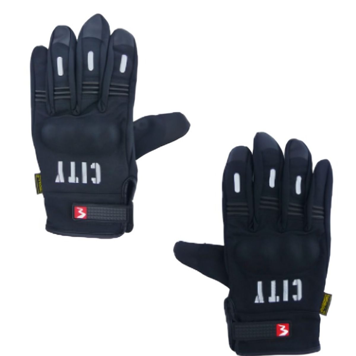 OEM - GUANTE PARA MOTO TOUCH MAD BIKE  CON PROTECCION NEGRO