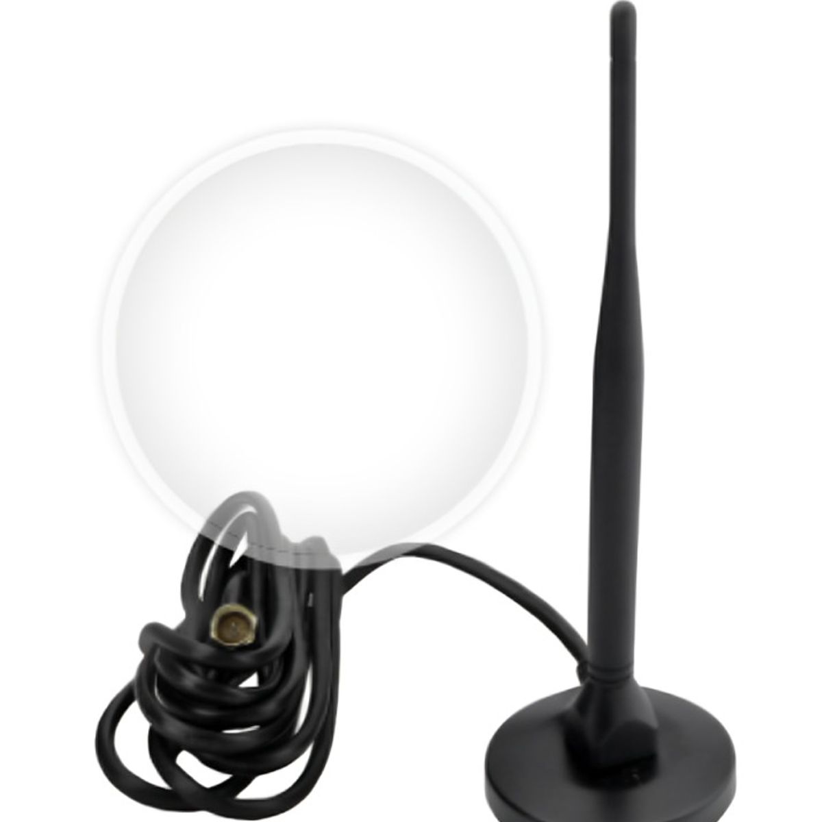 OEM - ANTENA TV DIGITAL HD MOD.G20 CON IMAN UHF-HDTV 20CM ALTURA CON 3 MTS