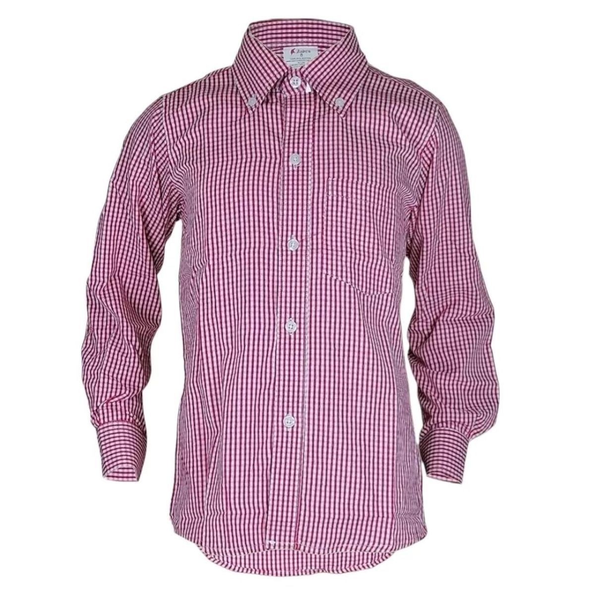 UTILISIMO - Camisa Huaso Cuadrille Algodón Rojo Talla 12 Niño