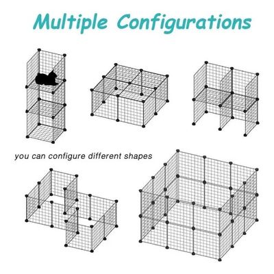 Imagen 2 del producto Jaula Armable De 12 Paneles Perro Conejo Cuy Hurón Corral