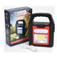 GENERICO - Lampara Linterna Emergencia Solar y Recargable