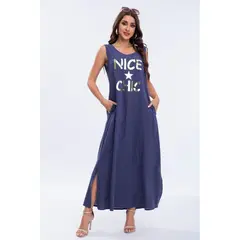 MPROPIA - Vestido Lino Largo Primavera Verano Mujer Variedad Colores 300