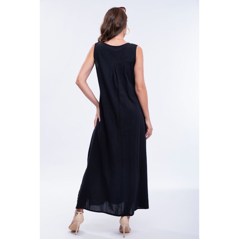 MPROPIA - Vestido Lino Largo Primavera Verano Mujer Variedad Colores 300