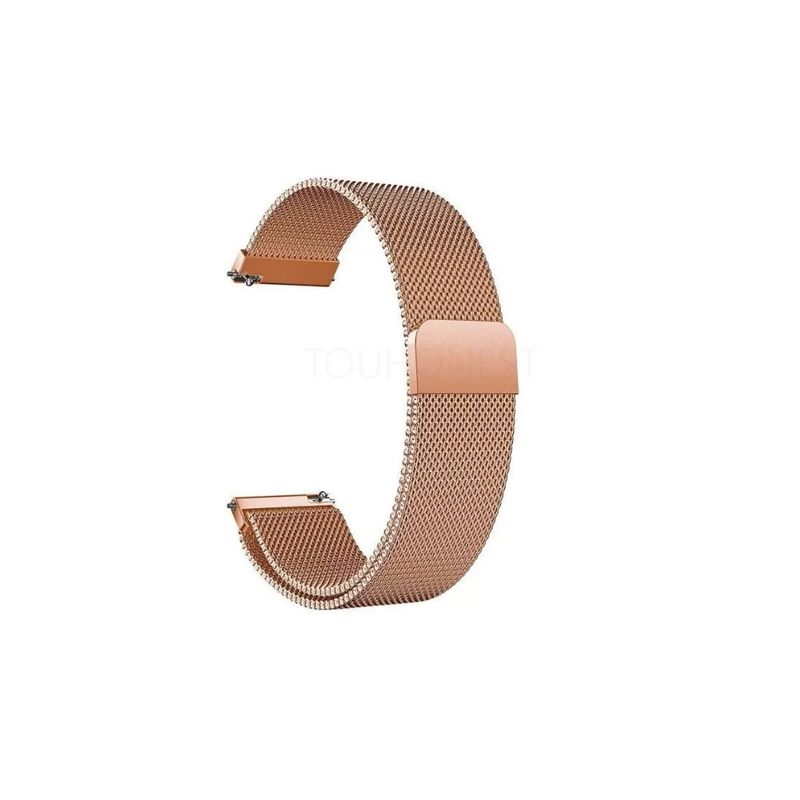GENERICO - Correa Metálica Magnetica Para Samsung/huawei - 22 Mm-ROSA GOLD