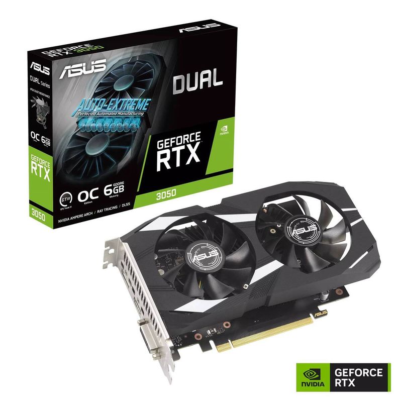 ASUS - Tarjeta de Video ASUS Dual GeForce RTX 3050 OC Edition, 6GB GDDR6