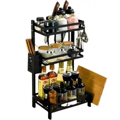 GENERICO - Organizador Multifuncional Rack 3 Nivel Especias Cocina Baño