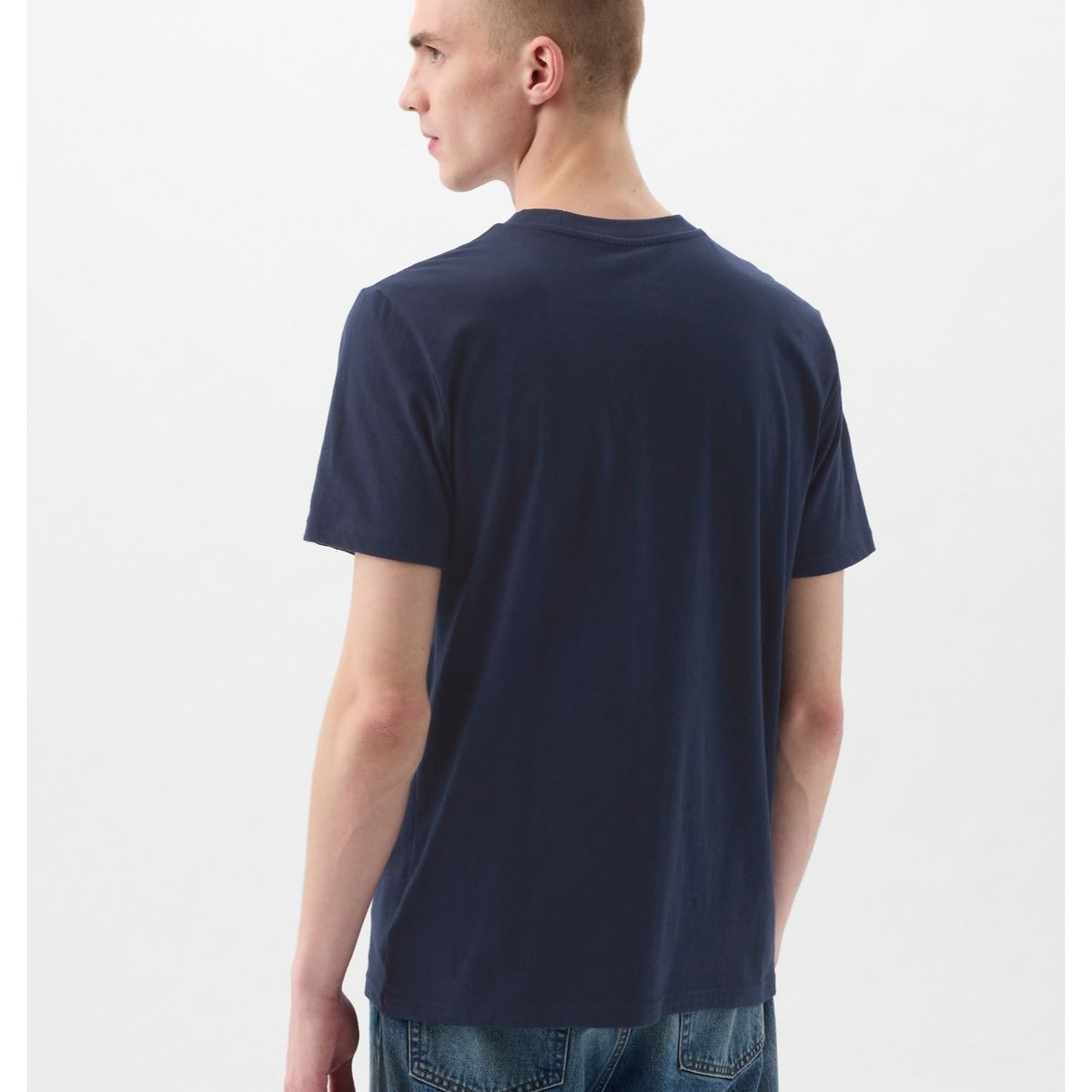 GAP - Polera Hombre Gap Pocket Azul