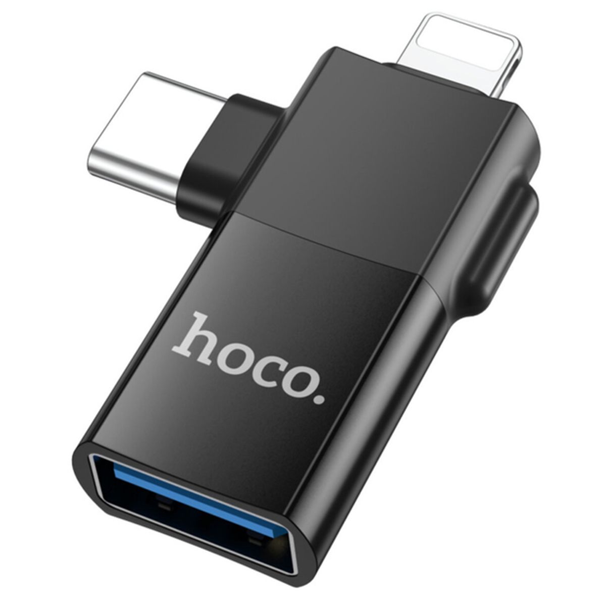 HOCO - Adaptador Hoco UA17 Lightning macho  Tipo-C macho a USB