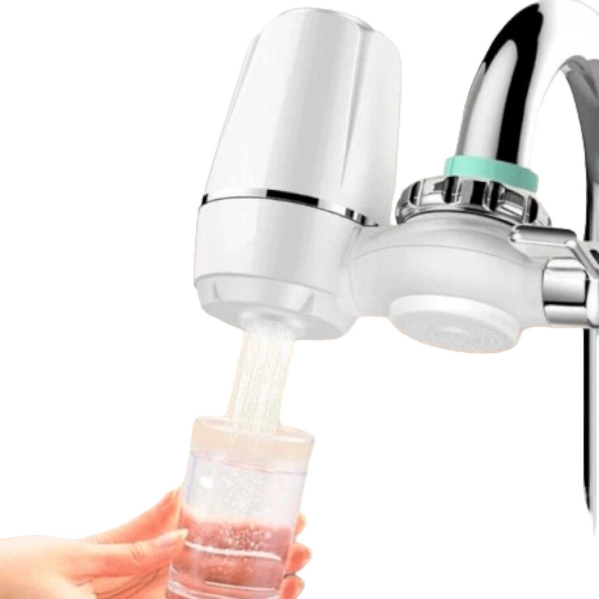 GENERICO - Filtro Purificador Para Grifo Lavaplatos (con 2 Cartuchos) blanco