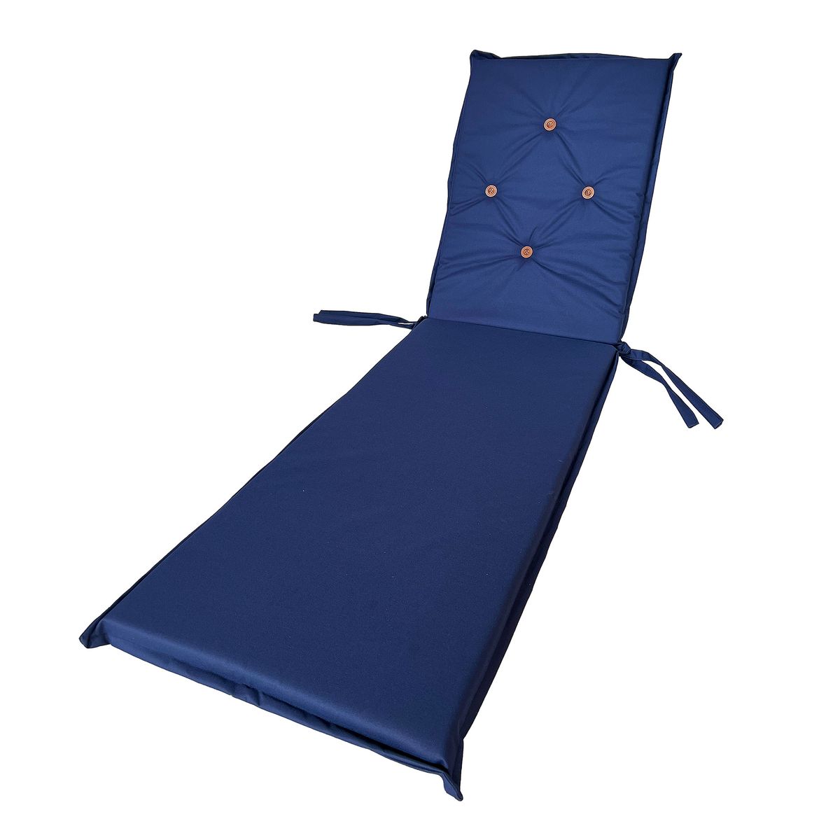 CHILENA CASAGRANDE - COJIN AZUL  EN  LONA  POLIESTER  UV  PARA REPOSERA 55 x 5 x 190 cm