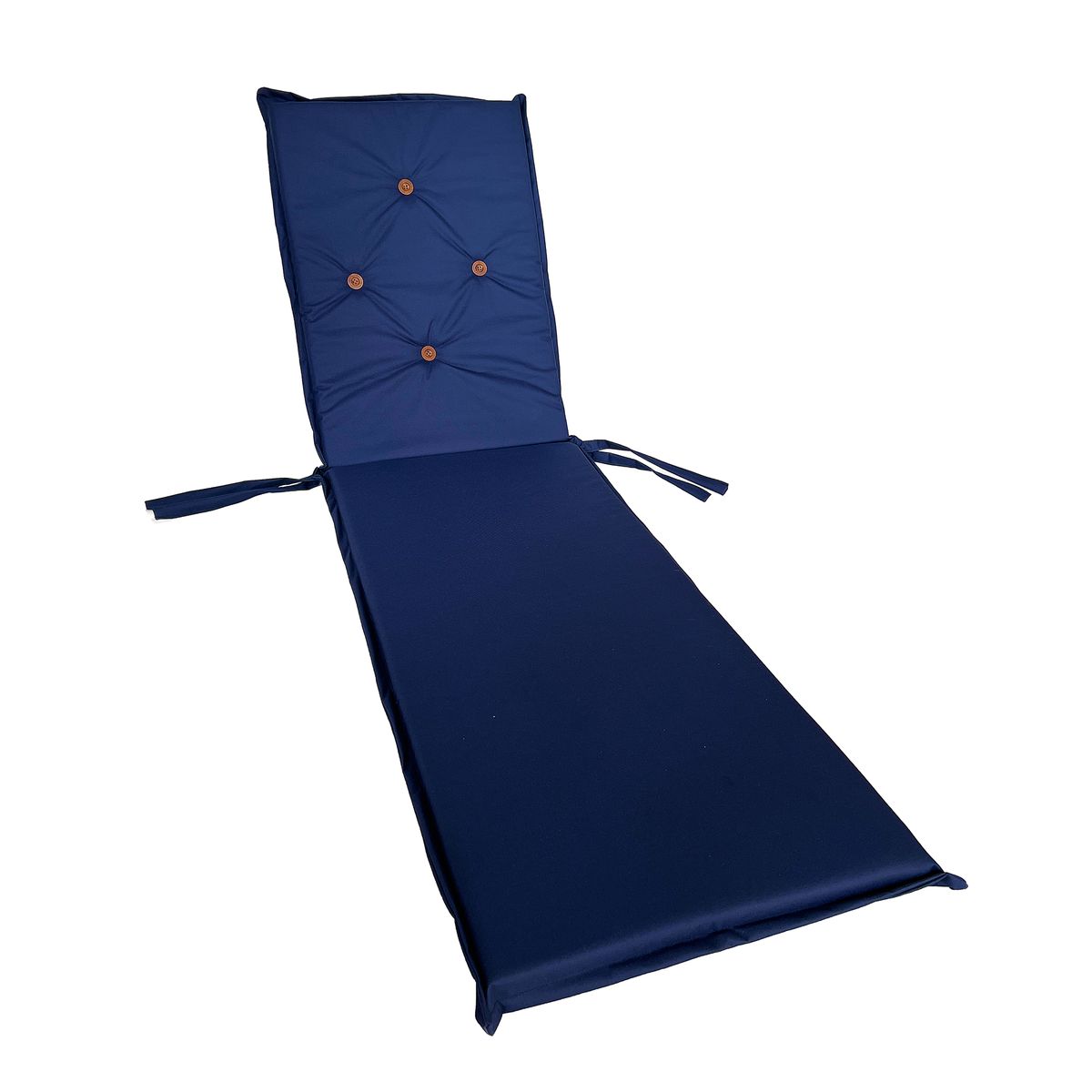 CHILENA CASAGRANDE - COJIN AZUL  EN  LONA  POLIESTER  UV  PARA REPOSERA 55 x 5 x 190 cm