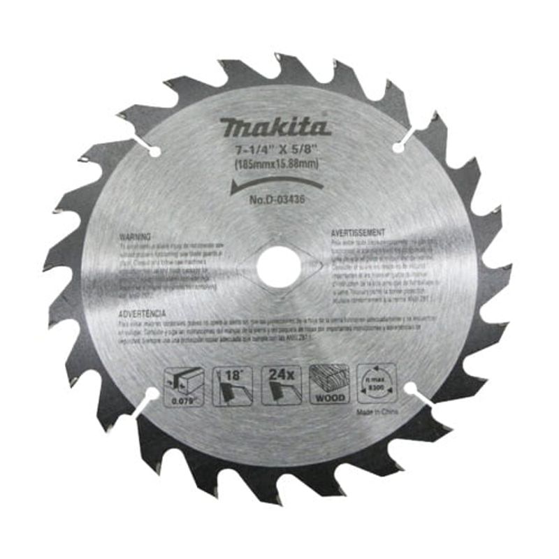 MAKITA - Disco sierra madera 7 1/4 24 dientes Makita D-03436