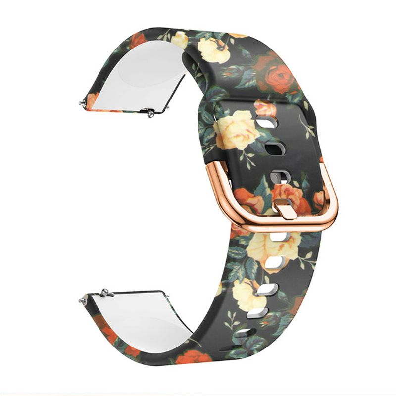 GENERICO - Correa Diseño Flores Para Samsung Galaxy Watch Active Gears2-FLOR