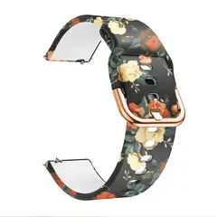GENERICO - Correa Diseño Flores Para Samsung Galaxy Watch Active Gears2-FLOR