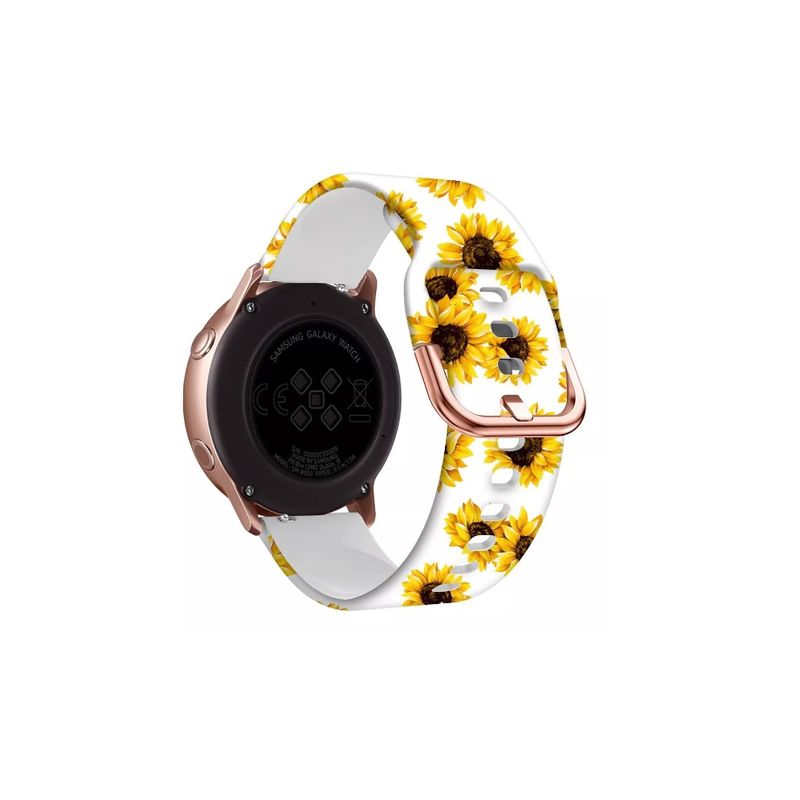 GENERICO - Correa Diseño Flores Para Samsung Galaxy Watch Active Gears2-GIRASOL