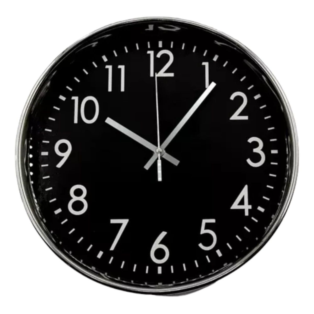 GENERICO - Reloj De Pared Analogo Negro