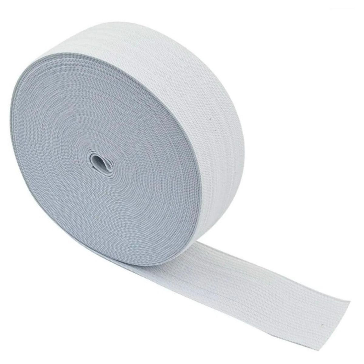 GENERICO - Rollo elástico 3cm de ancho 50 metros de largo blanco