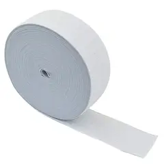 GENERICO - Rollo elástico 3cm de ancho 50 metros de largo blanco