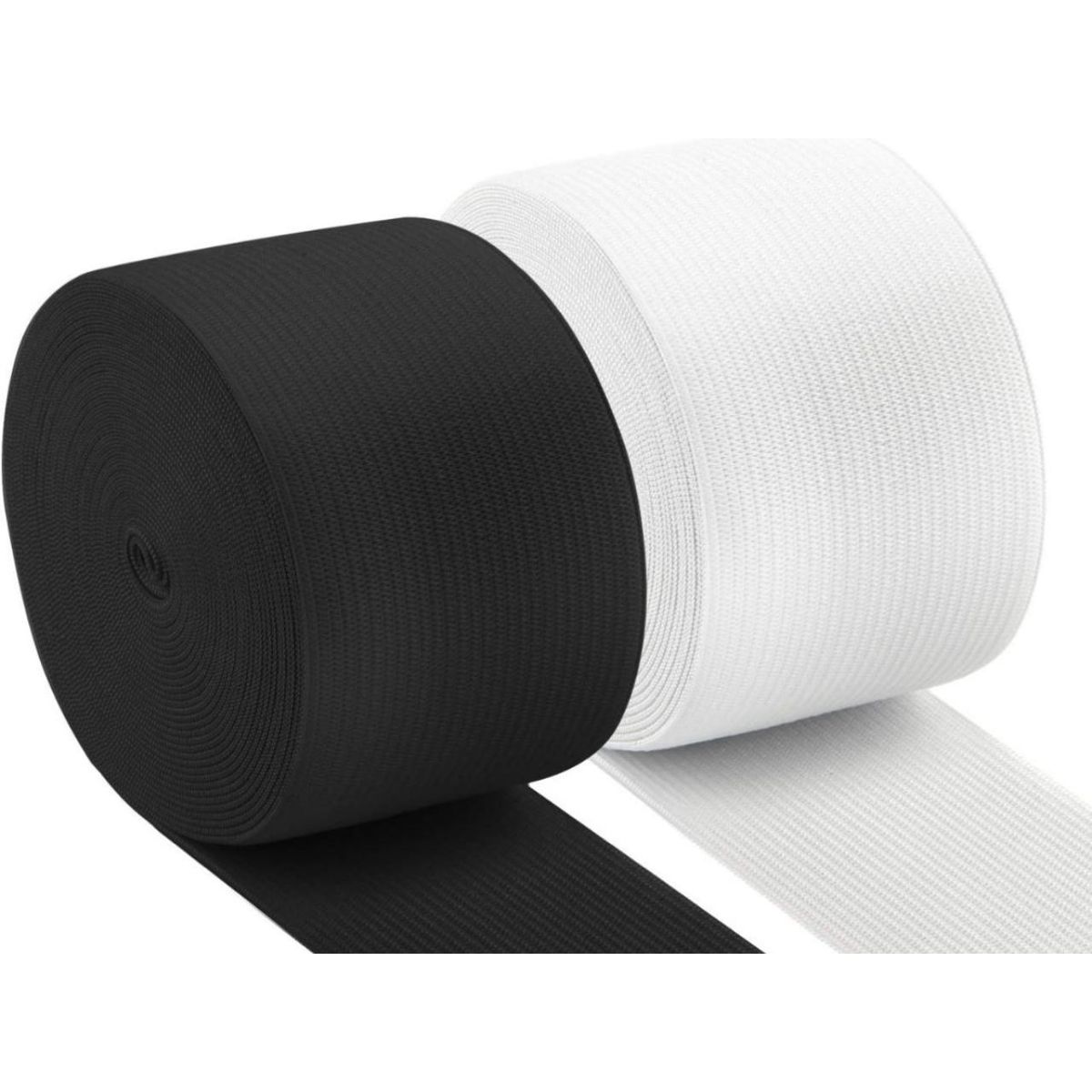 GENERICO - Rollo elástico 5cm de ancho 50 metros de largo negro