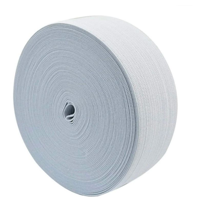 GENERICO - Rollo elástico 5cm de ancho 50 metros de largo blanco