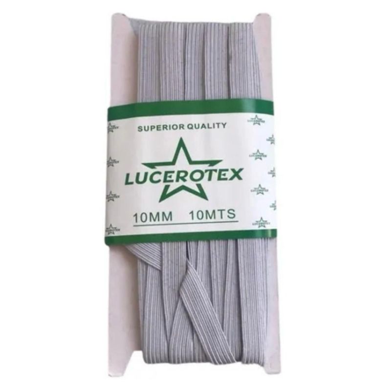 GENERICO - elástico 1cm de ancho  pieza de 100 metros de largo blanco