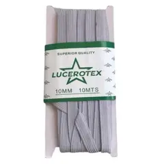 GENERICO - Elástico 1cm de ancho pieza de 100 metros de largo blanco