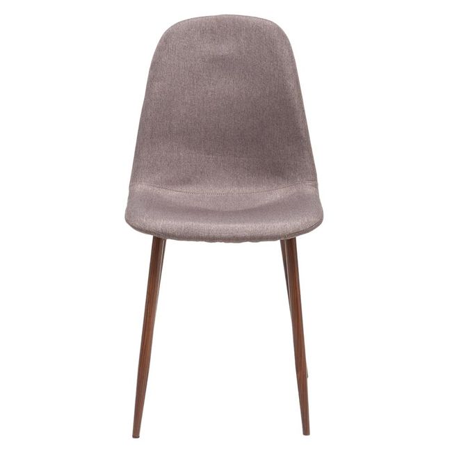 SPAZZIO - Kit 6 sillas Cross nogalcanela