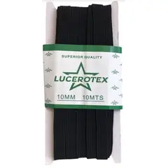 GENERICO - Elástico 5mm de ancho pieza de 100 metros de largo negro