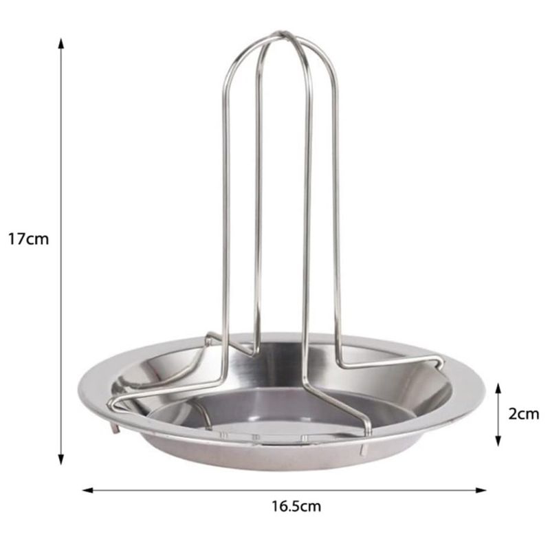 GENERICO - Soporte Chicken Roaster Para Asador Horno Cocina Camping