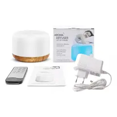 GENERICO - Humidificador Difusor Ultrasonico Aire Lampara Madera Color