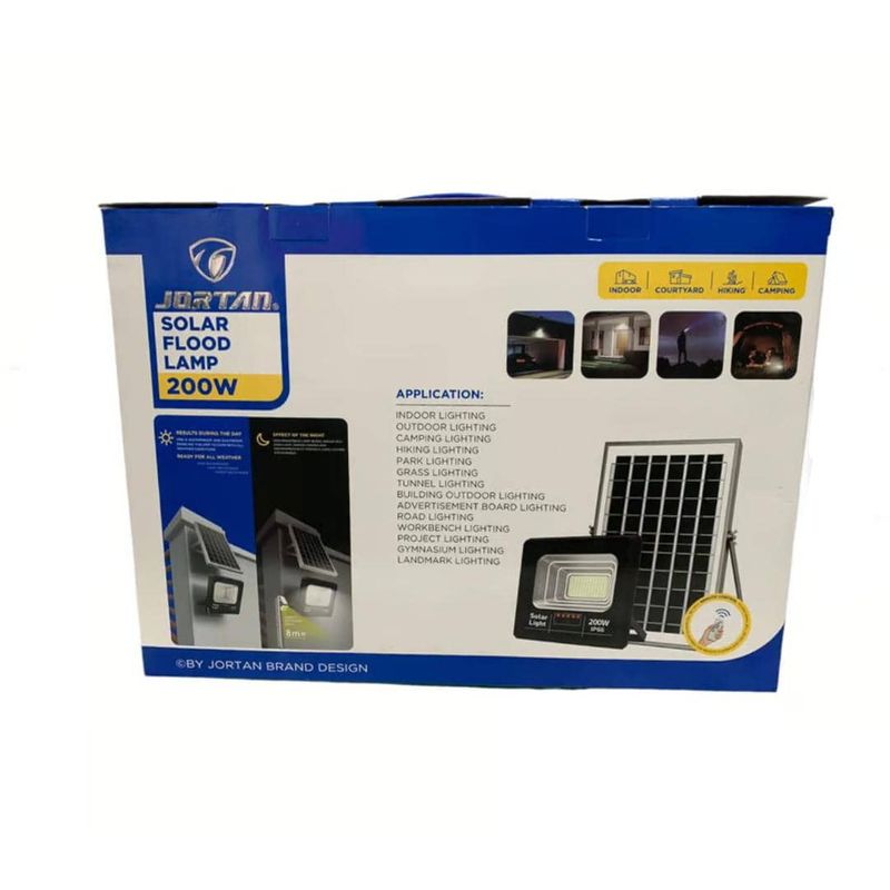TECNOFONIA - Reflector Solar 200w Lampara LED Panel Solar Control Remoto