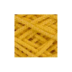 GENERICO - Cordón Trípolino macramé 4mm de 8 hebras / 100 mts amarillo