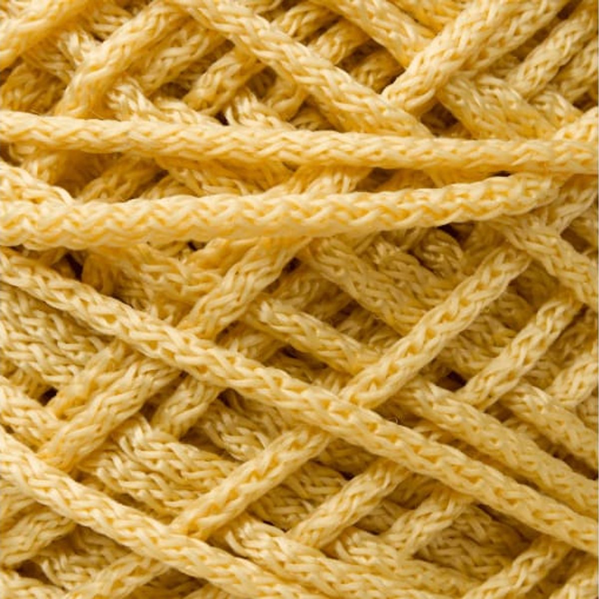 GENERICO - Cordón Trípolino macramé 4mmde8hebras100mts amarillo oro