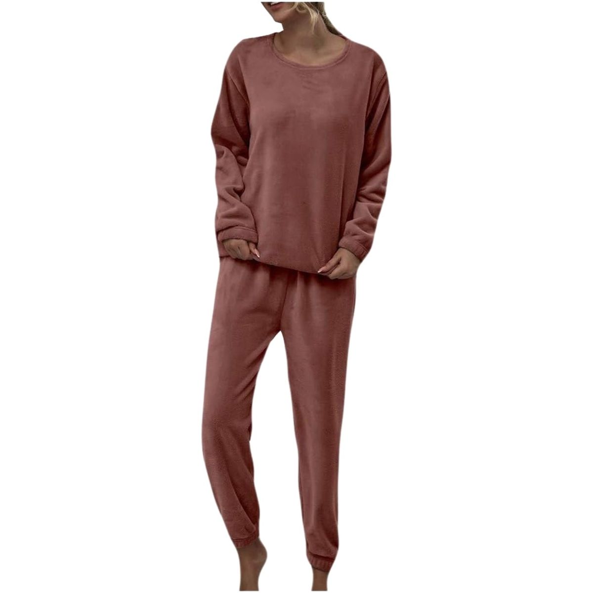 GENERICO - Pijama Mujer Polar Invierno sin Gorro Excelente Calidad 140