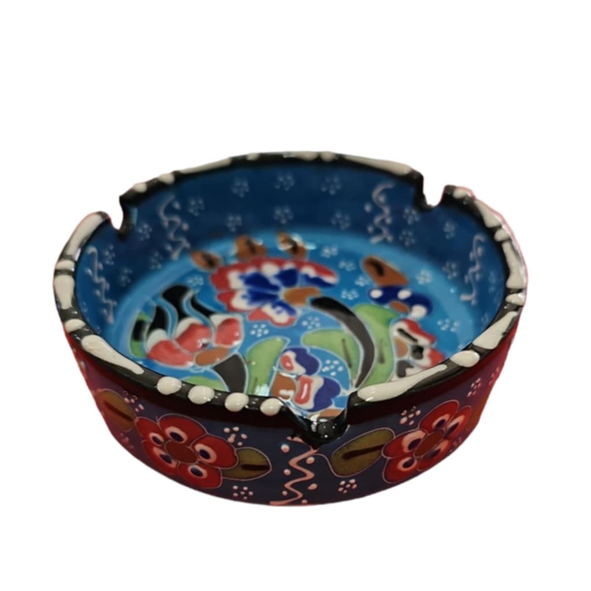 GENERICO - Cenicero pintado a mano artesanía Turca 10 cm