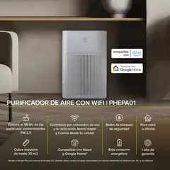 AVERA - Purificador de Aire Inteligente Wifi HEPA H13