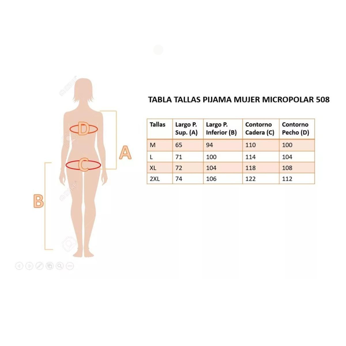 LIKE SHOP - Pijama Mujer Micropolar Diseños Colores 508