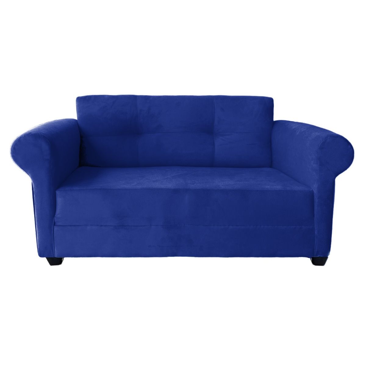 GENERICO - Sofa 2 Cuerpos Barcelona Felpa Azul