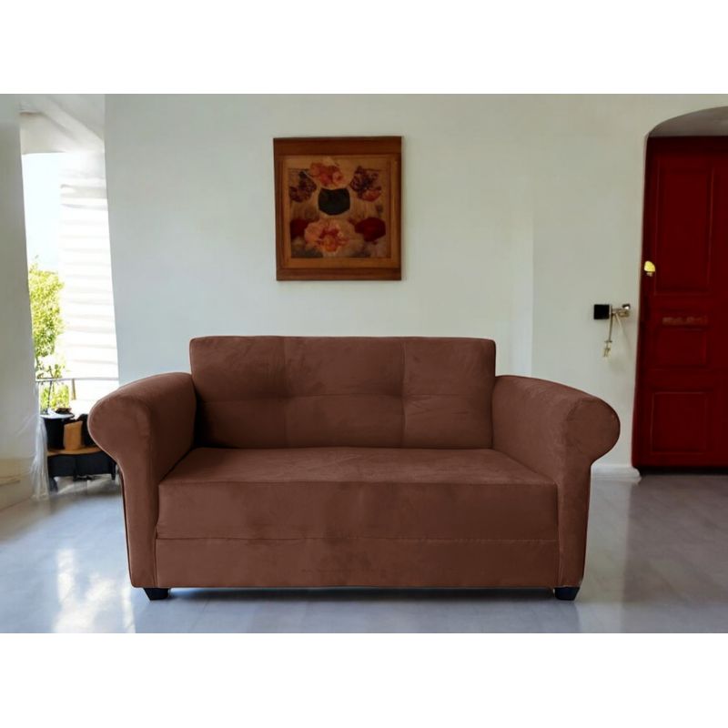 GENERICO - Sofa 2 Cuerpos Barcelona Felpa Cafe