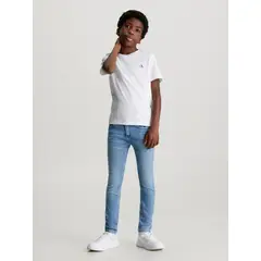 CALVIN KLEIN - Jeans Niño Mid Rise Skinny