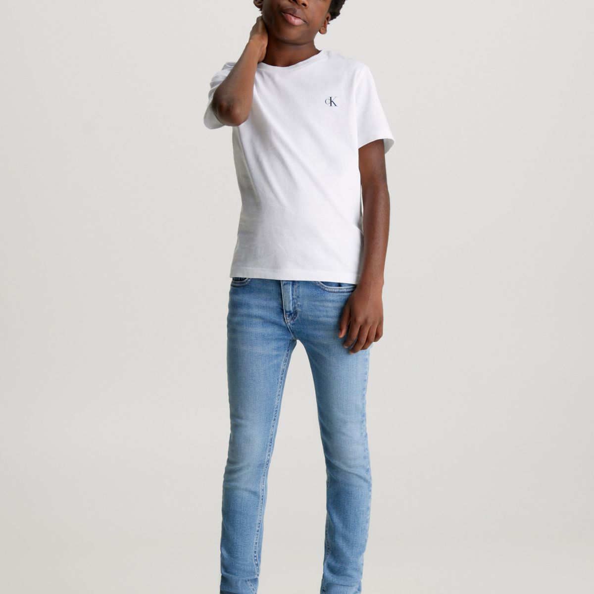 CALVIN KLEIN - Jeans Niño Mid Rise Skinny Azul Calvin Klein