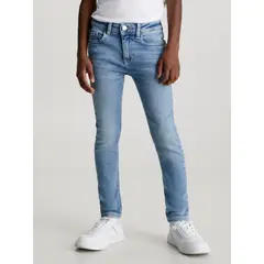 CALVIN KLEIN - Jeans Niño Mid Rise Skinny Azul