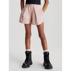 CALVIN KLEIN - Falda Short Tape Skort Rosado