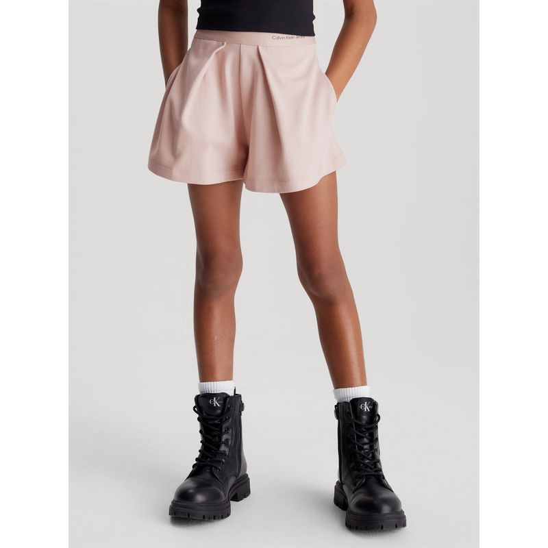 CALVIN KLEIN - Falda Short Tape Skort Rosado Calvin Klein