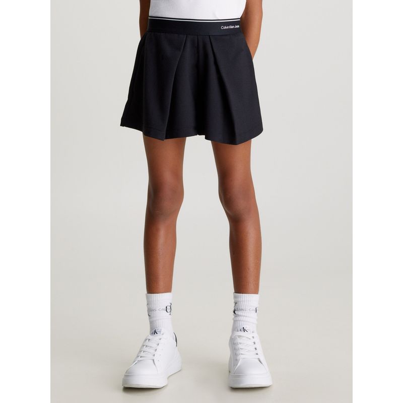 CALVIN KLEIN - Falda Short Tape Skort Negro Calvin Klein
