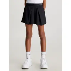 CALVIN KLEIN - Falda Short Tape Skort Negro