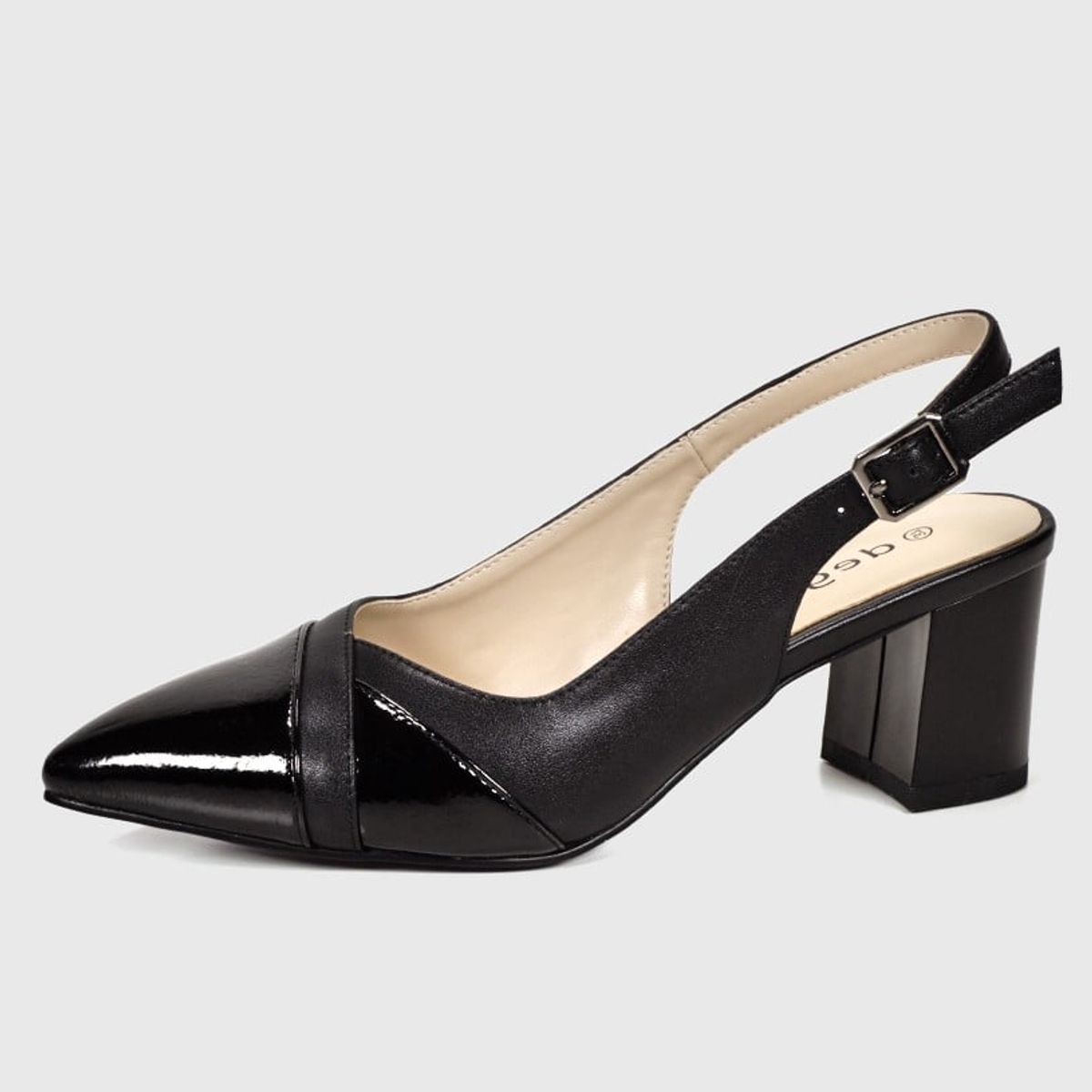 DEGAS - Sandalia Cuero Beline Negro DEGAS