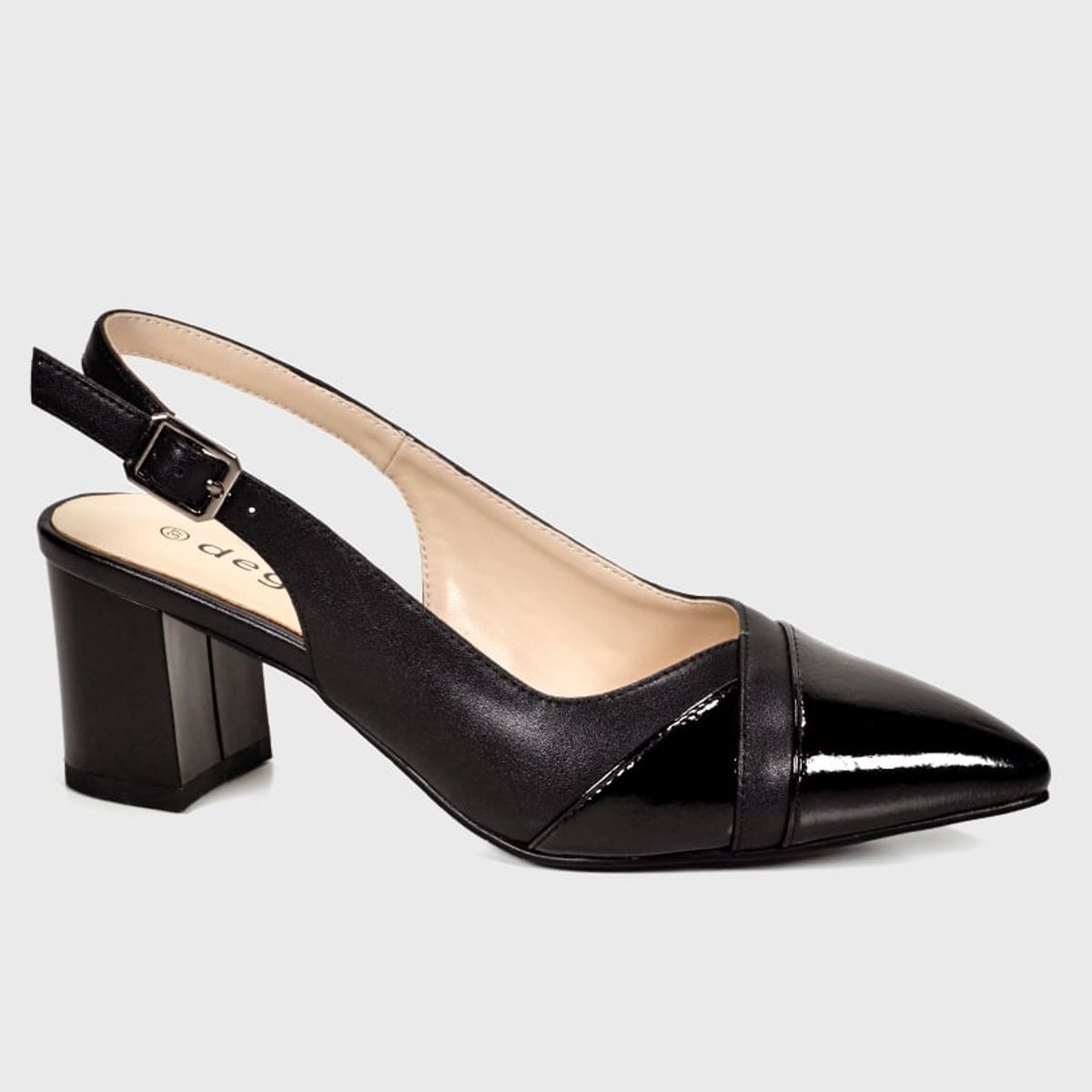 DEGAS - Sandalia Cuero Beline Negro DEGAS